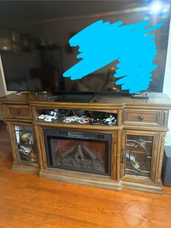 Electric 80 inch fireplace