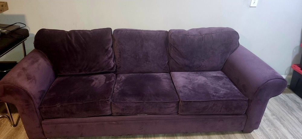 Purple Jonathan Louis Sofa And Loveseat