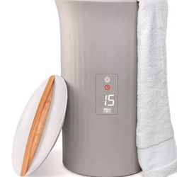 Towel Dryer with Wooden Top – Secador de toalla con tapa de madera 