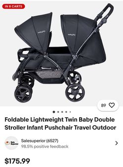 Baby Double Stroller 
