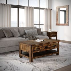 Cannon Valley Distressed Brown Cocktail Table