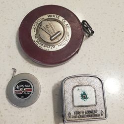 3 Vintage Tape Measures 