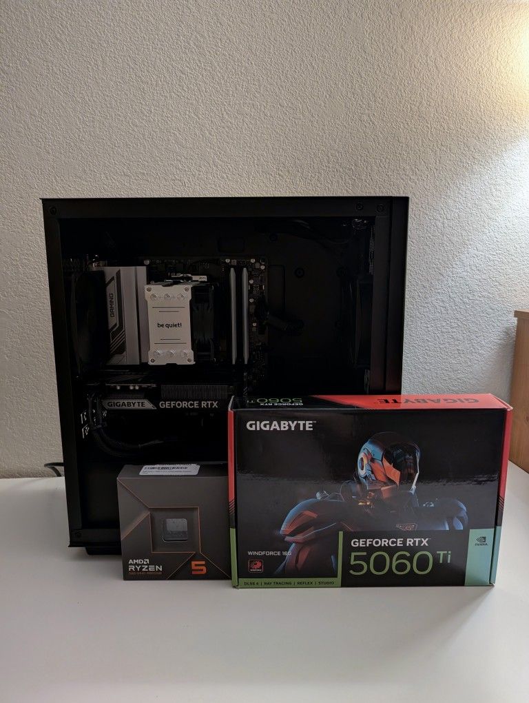 High End Gaming PC (Ryzen 7600X, RTX 5060 Ti 16GB, 32GB DDR5, 2TB SSD)
