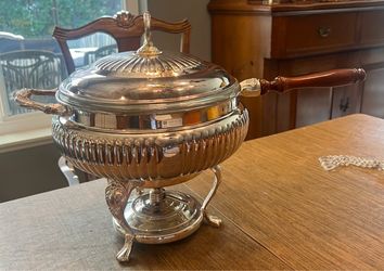 Beautiful silver-plate chaffing dish