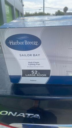 *NEW* Harbor Breeze Sailor Bay 52" White LED Indoor Ceiling Fan w/Light Kit