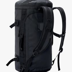 Large Duffel Backpack Sports Gym Bag with Shoe Compartment, Heavy Duty and Water Resistant, Navy Blue, 60L