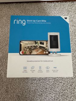 Brand new Ring Stick Up Cam Elite
