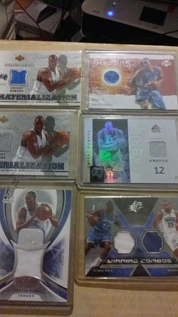 6 game-used cards Dwight Howard Orlando Magic