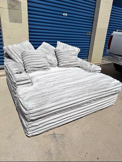GREY  SÚPER DEEP SLEEPER SOFA CHAISE COOPER-USA🩶