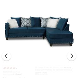 Melon Sapphire 2PC Sectional 