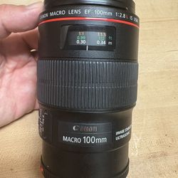 Canon 100 MM L Series Lens