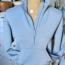 Women's Active Comfort 1/2 Zip Pullover Fleece Sweatshirt - All In Motion XS new without tags