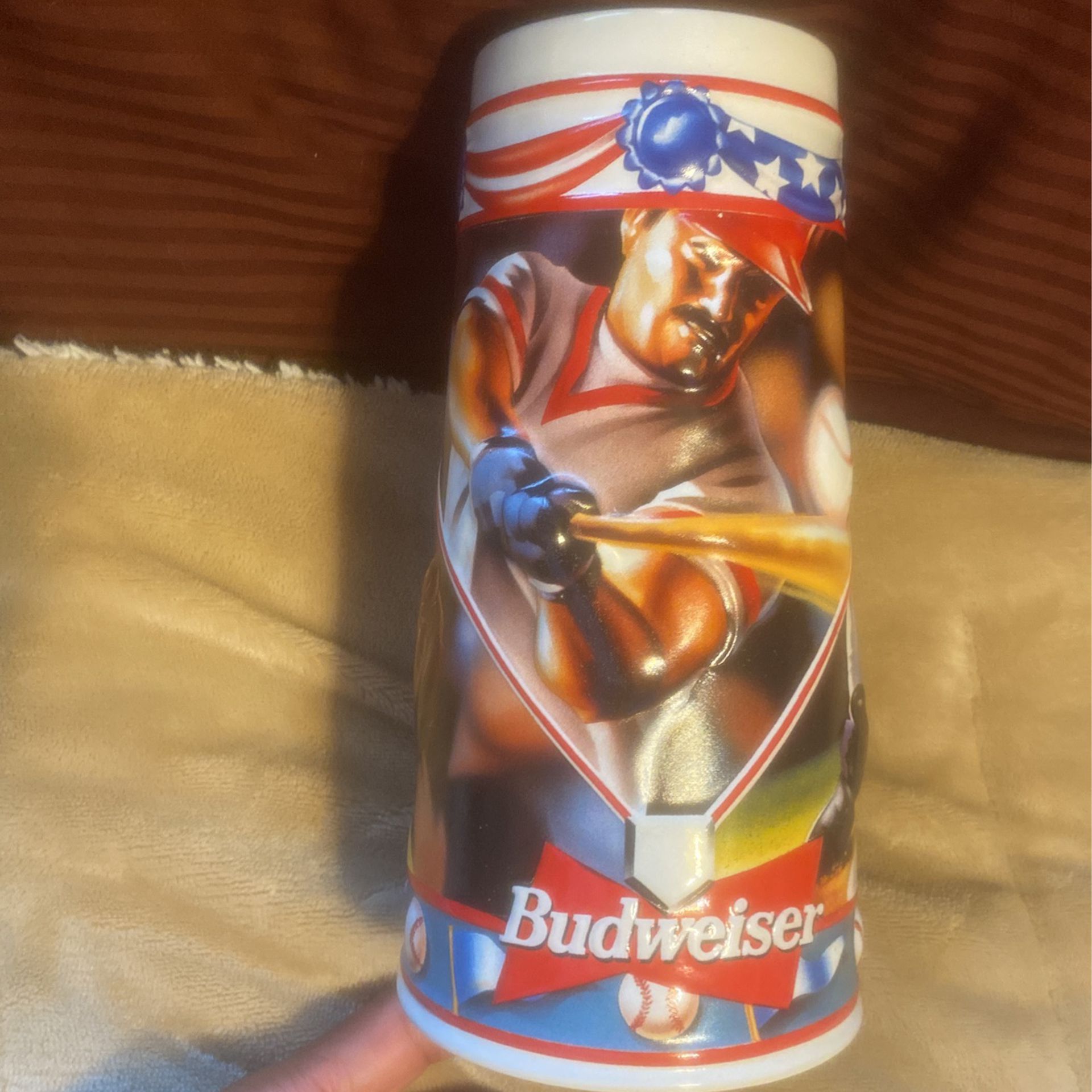 1996 Budweiser Play Ball Beer Stein