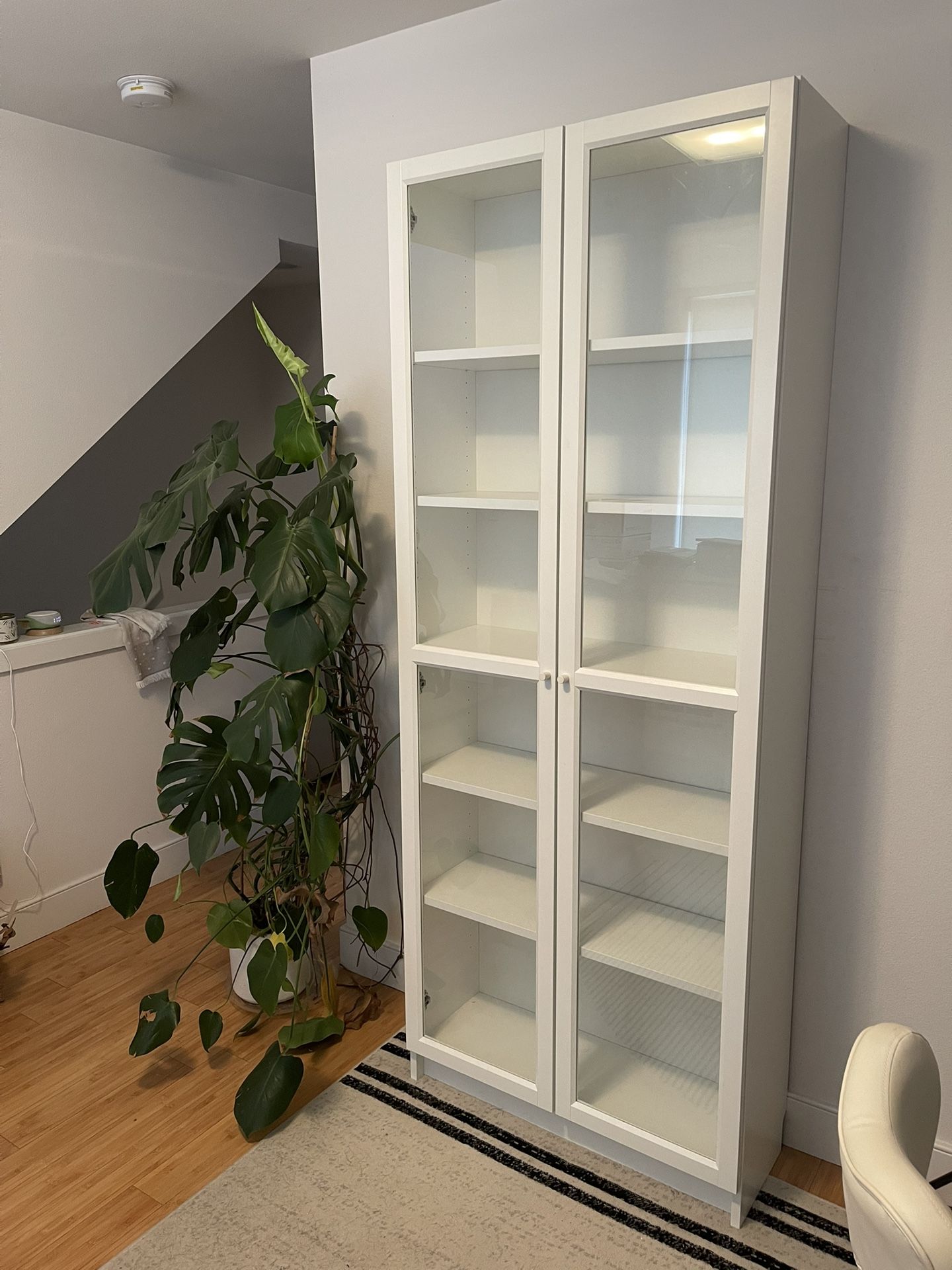 IKEA BILLY Bookcase In White With Glass Doors for Sale in Seattle, WA ...