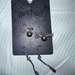Wizarding World of Harry Potter Stud Earring Set Universal Studios Set Of 3 Pairs