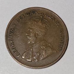 1929 One Cent Canadian 
