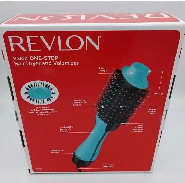 Revlon RVDR5222MNT 1100W Hair Dryer and Volumizer Hot Air Brush - Mint
