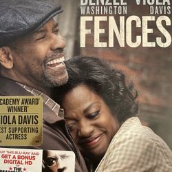 FENCES (Blu-Ray + Digital-2016) Denzel Washington + Viola Davis!