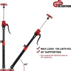 Medium Rod 2ft to 3.8ft Premium Steel Support Rod with 154 LB Capacity for Cabinet, Drywall, Cargo Bars
