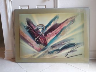 Capella by Laurie Fields Abstract Art Laminated / Coated  52" x 31"