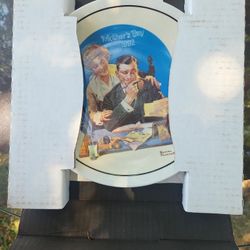 Norman Rockwell Collectors Plate "Gentle Reassurance Mothers Day 1992" Rare