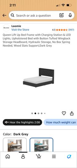 Queen size bed frame