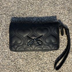 Betsey Johnson Bi Fold wallet Zip up 