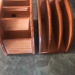 Wood Desk Organizers