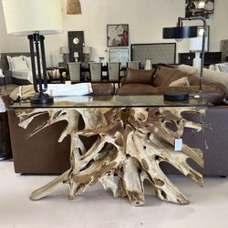 Uttermost Center Root Console Table