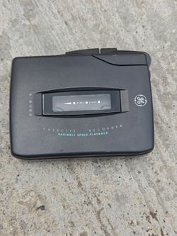 General Electric (GE) model 3-5362A portable cassette recorder.