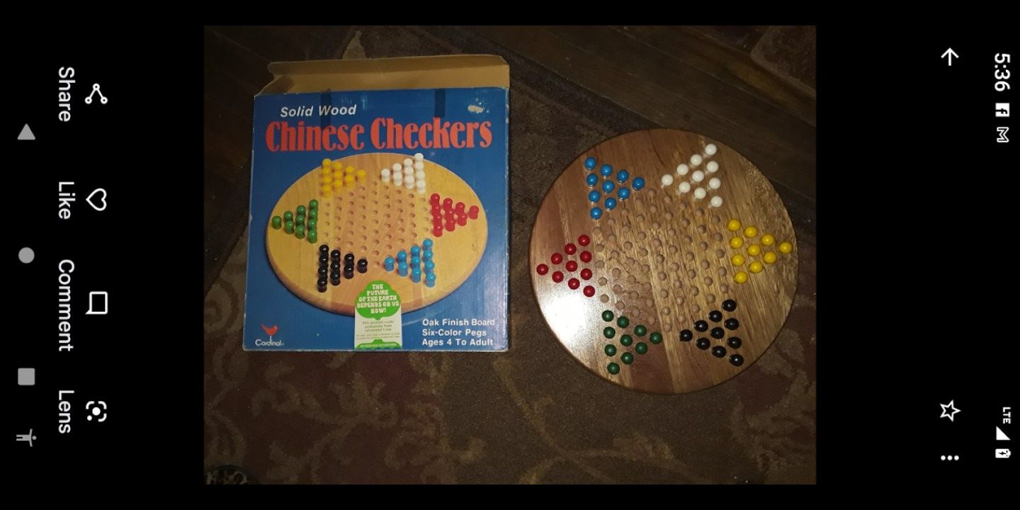 Solid Wood Chinese Checkers