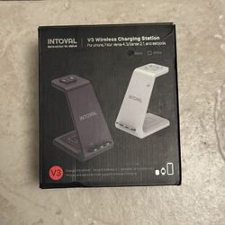 Intoval Wireless Charger,Wireless Charging Station for Samsung Galaxy Phone/Watch/Buds,Fit for Note 20/Note 10/S21/S20,Galaxy Watch 4/3,Active 2/1,Gal
