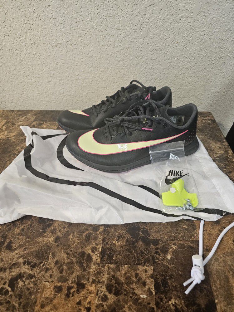 New Nike Triple Jump Elite 2 'Black Fierce Pink' AO0808-002 Men's Size 10 Shoes 