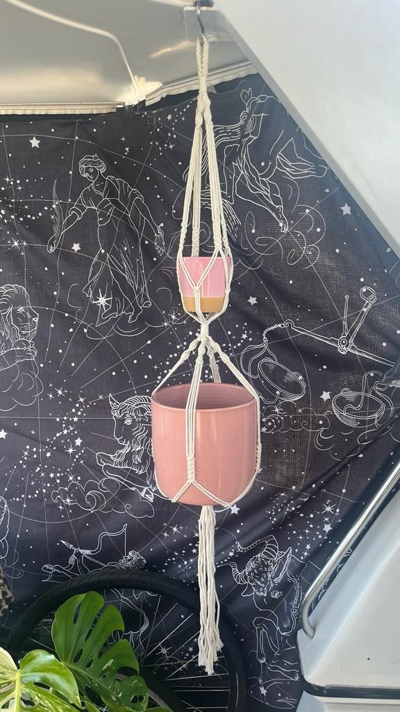 MUST SELL boho macrame hanging ceramic flower plant decorative pots