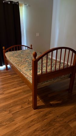 Bed frame and mattress