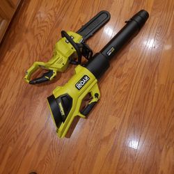 Ryobi 40V 'HP' 14" Chainsaw, 730cfm Blower