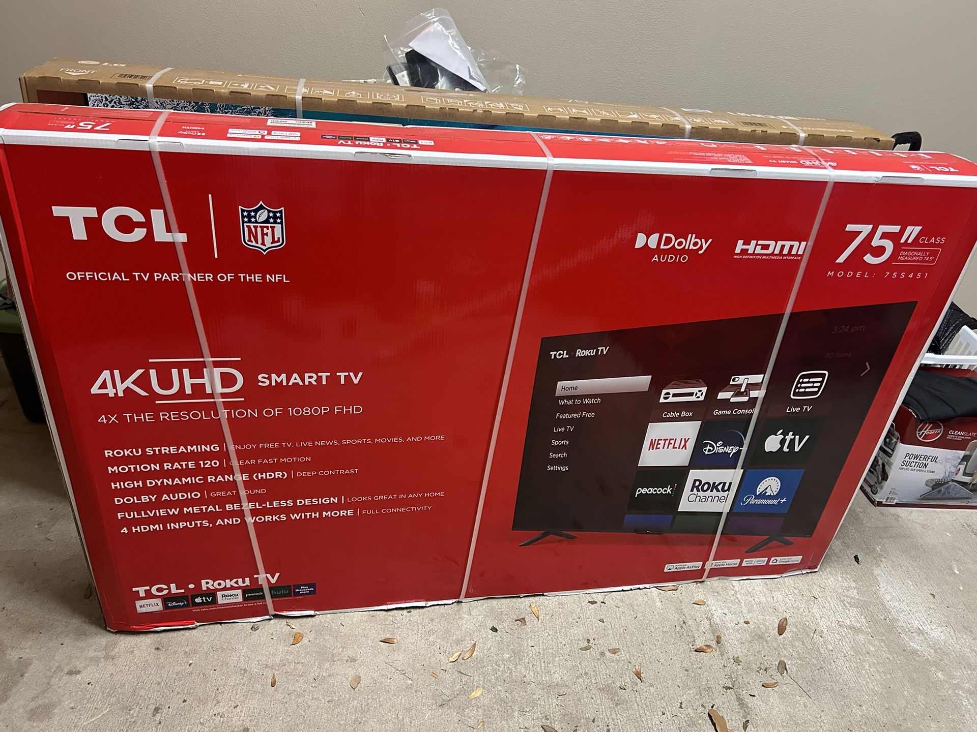 75 inch TCL Brand new 
