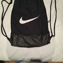 Black Nike 2 Strap Backpack With A Side Zipper