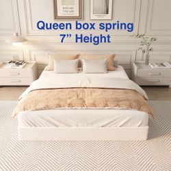 New 7 Inch Queen Size Box Spring W/cover. Heavy Duty. Russell/Boulder Area. $45 Each