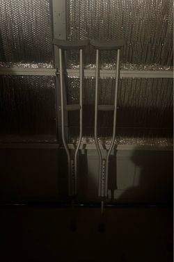 Adjustable Aluminum Underarm Crutches Pair