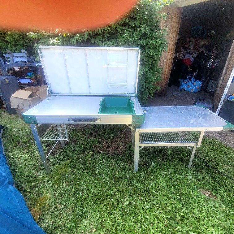 Vintage Folding Colman Camp Kitchen