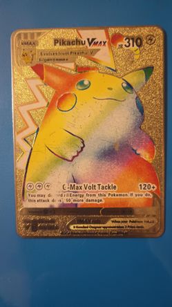 Pikachu Gold Foil Pokemon Card 310 Hp