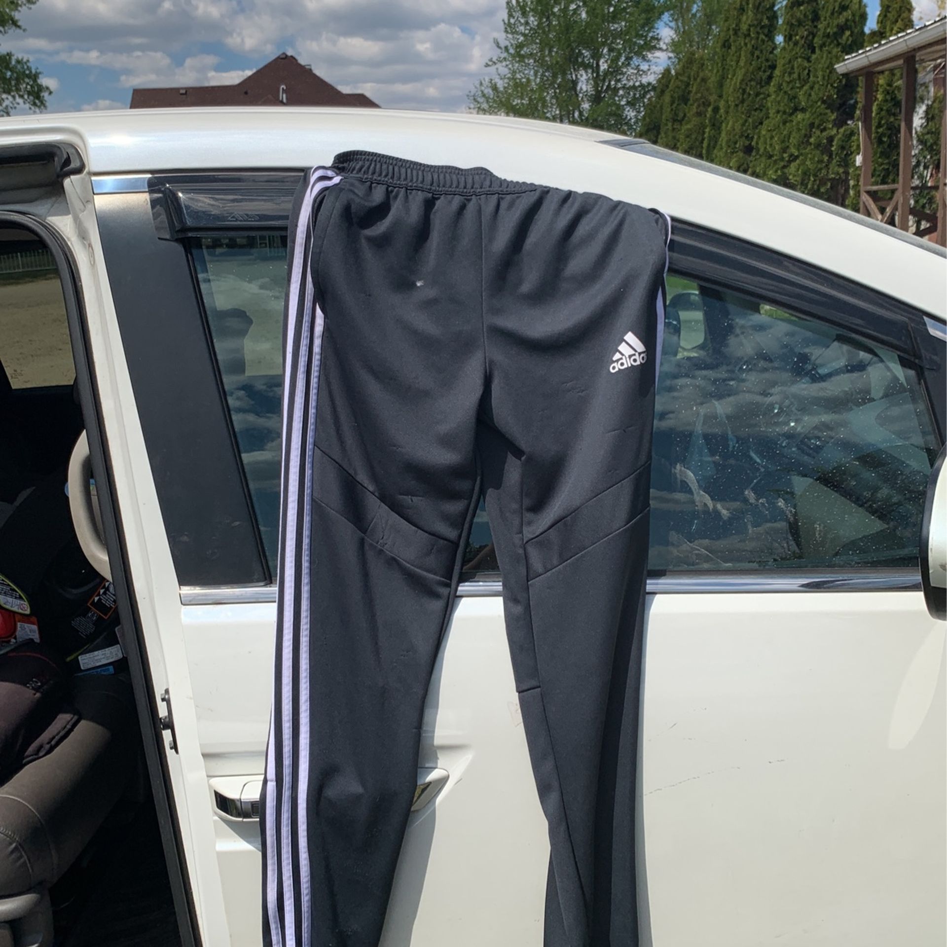 Gray Adidas Pants Youth Xl 