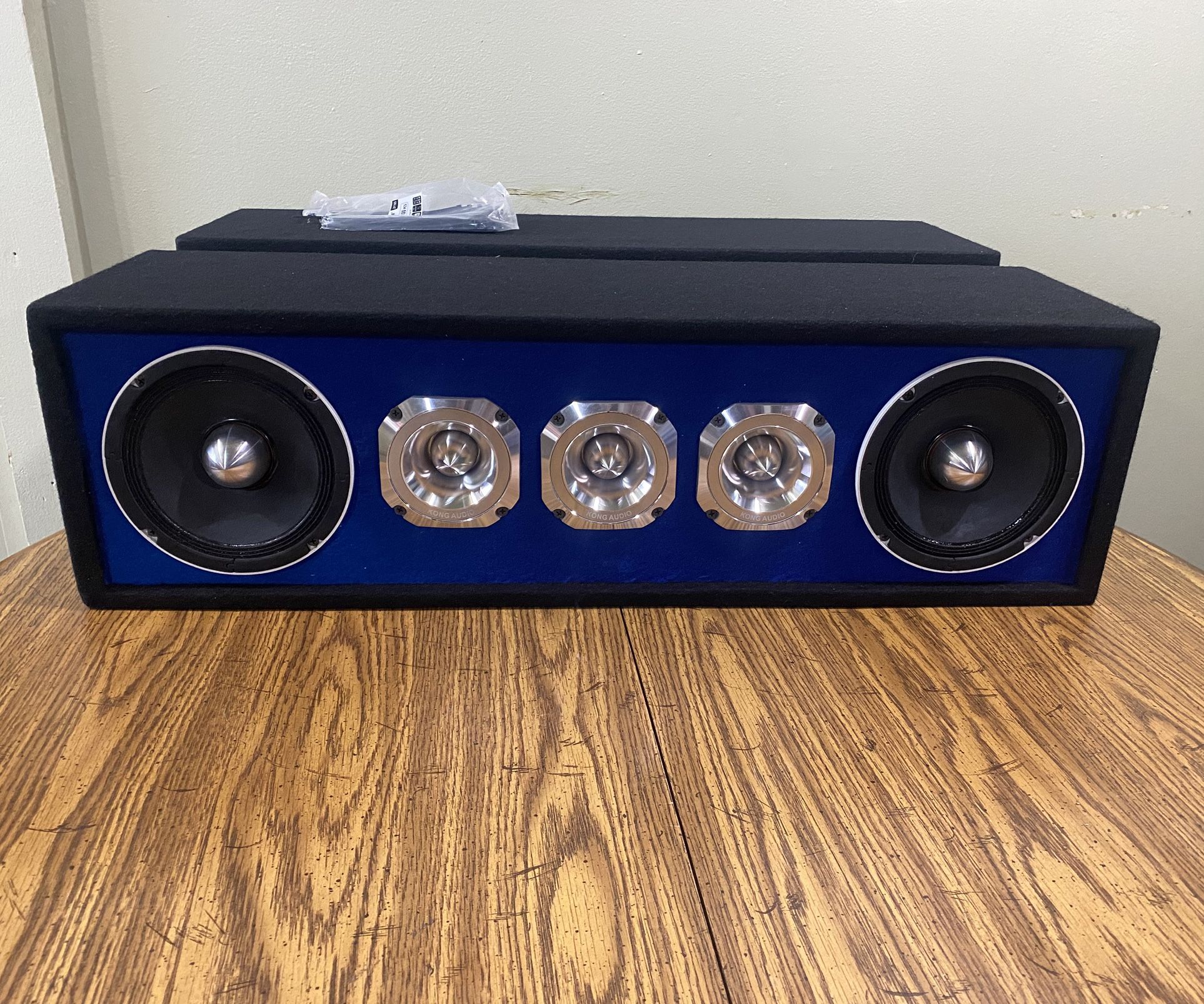 New 6.5” Kong Audio Bullet Midrange Highs Loud Speaker Box