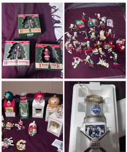 Huge Vintage Christmas Collectibles Lot (110+ Pcs) - Hallmark, Hershey, Campbell's, Royals, Precious Moments