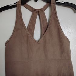 Brown Sports Top Bra 