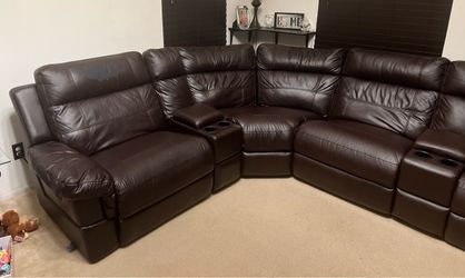 7 Piece Espresso Sectional