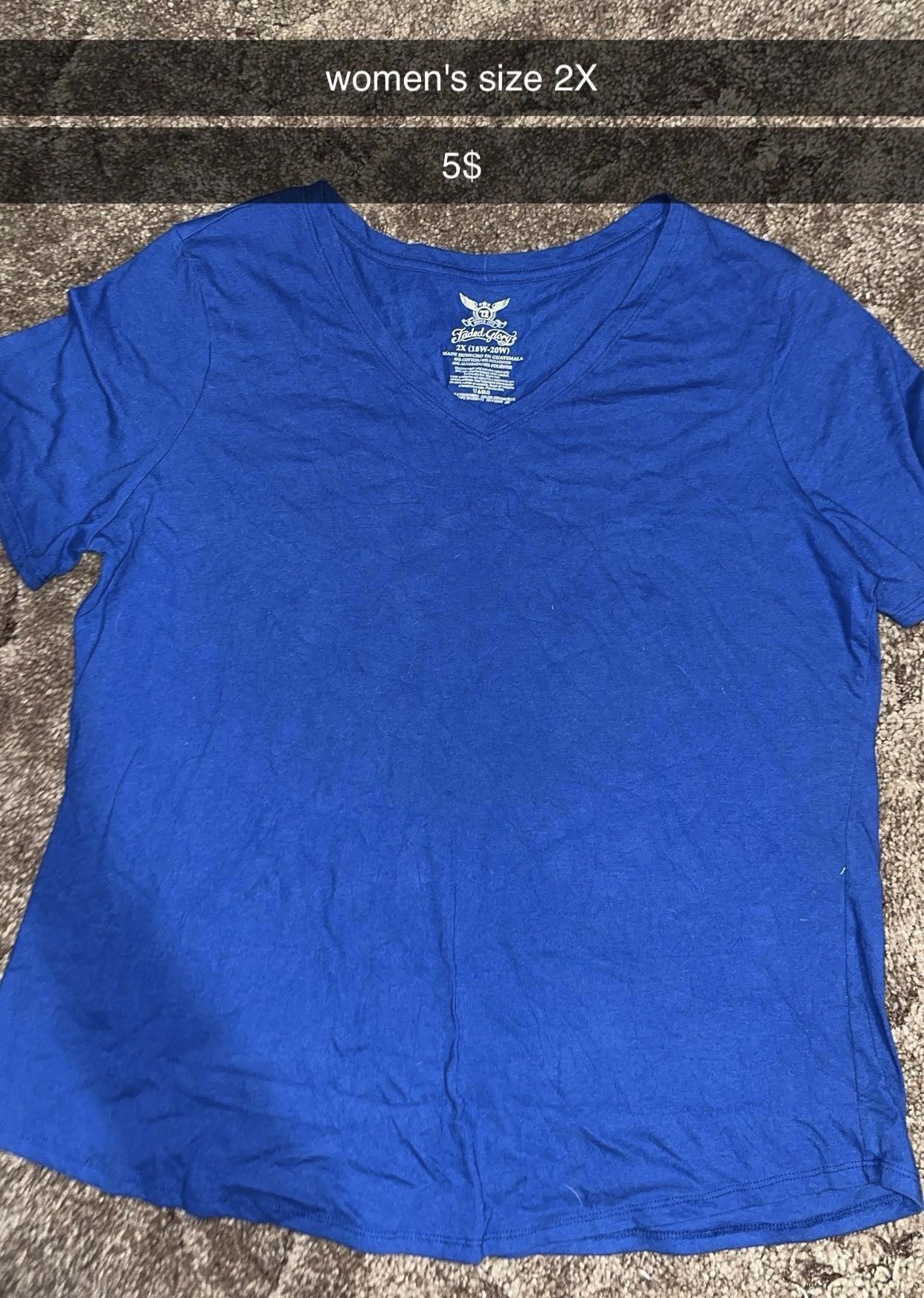 Blue 2X shirt