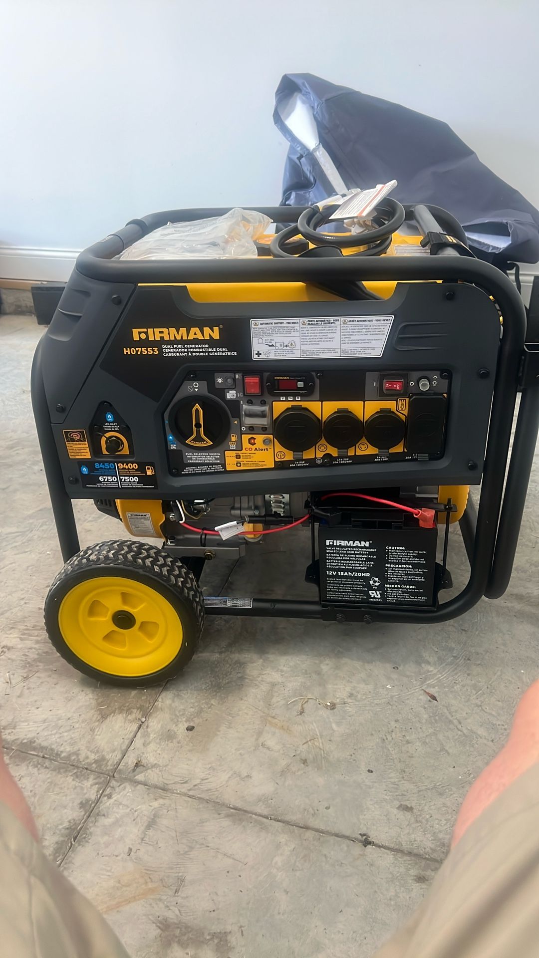 Firman Generater 7500 Watts Dual Fuel