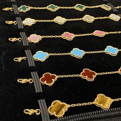 925 Silver Clover Bracelet 